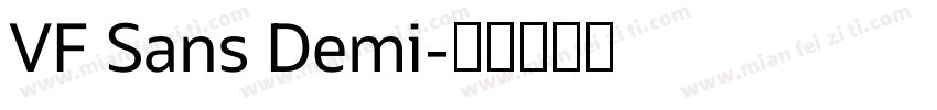 VF Sans Demi字体转换